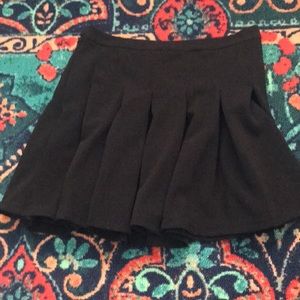 SHEIN black pleated mini skirt
